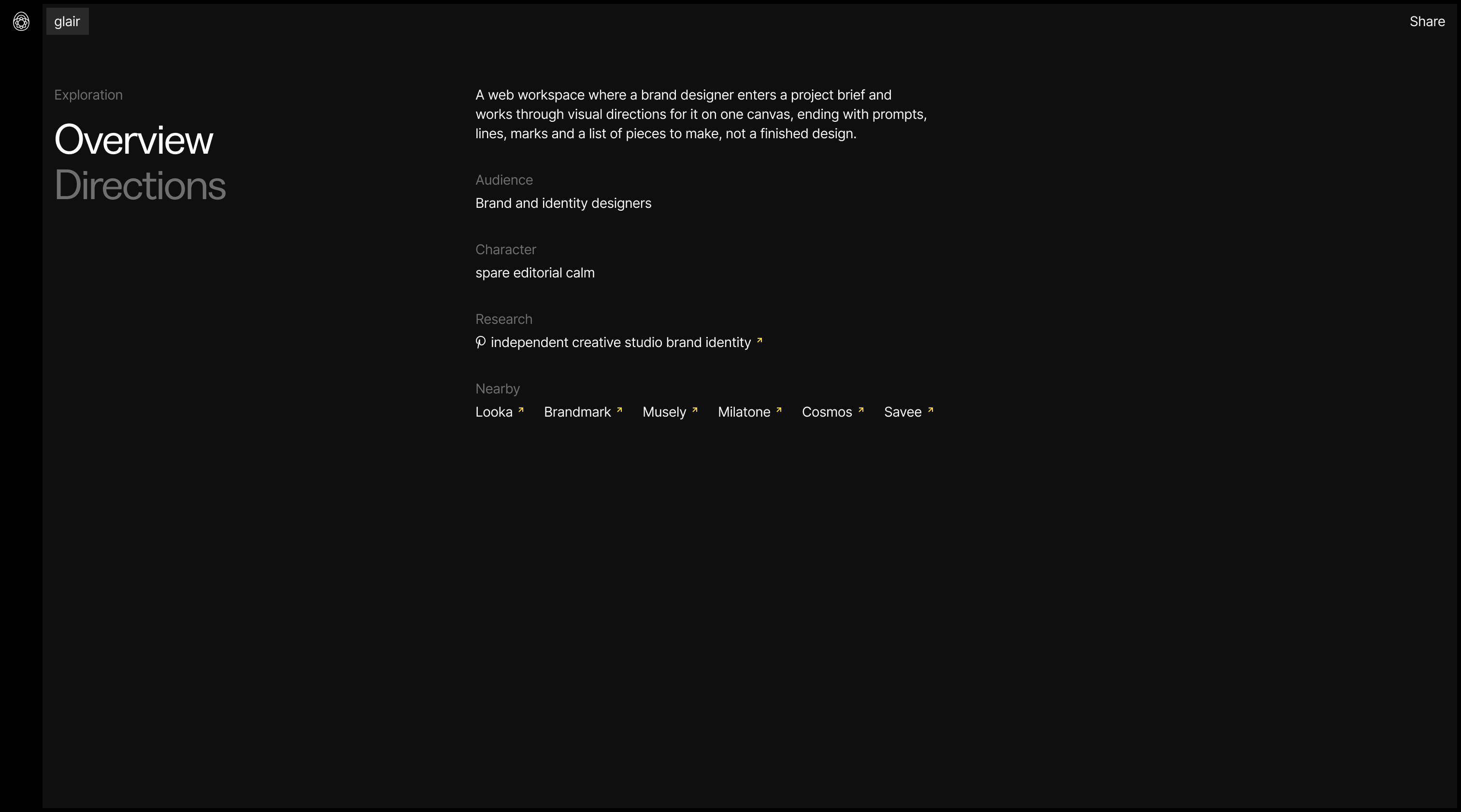 It reads the project first